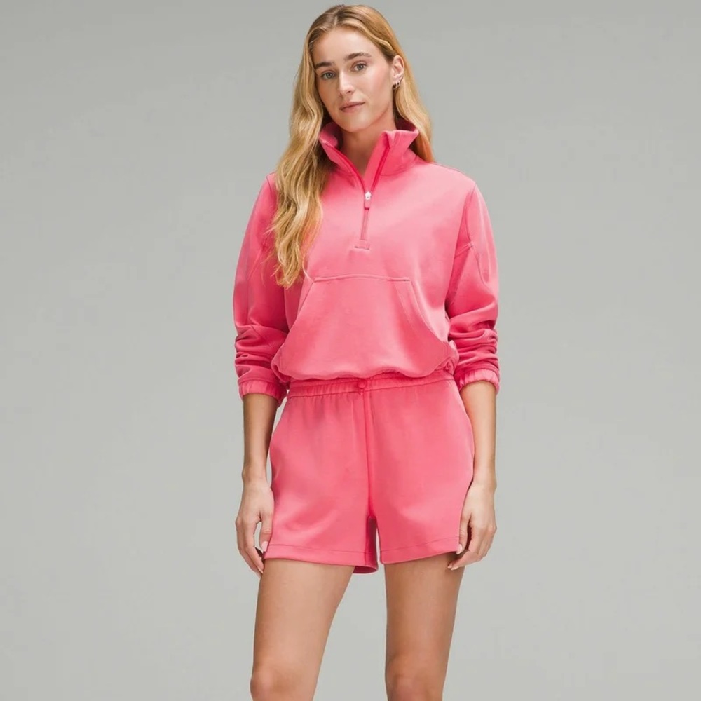 Lululemon Softstreme Half Zip in Glaze Pink